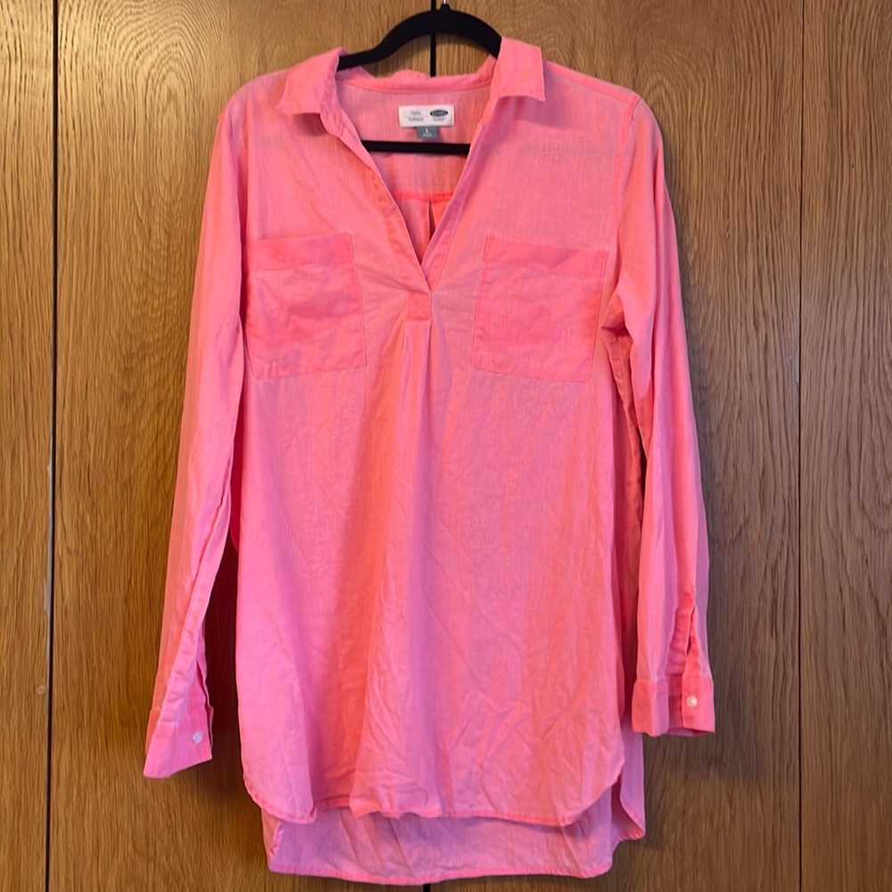 Linen blend tunic